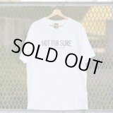 画像: NOT FOR SURE T-SHIRT (WHITE/NAVY)