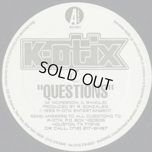 画像2: K-Otix / Questions (12inch) (2)