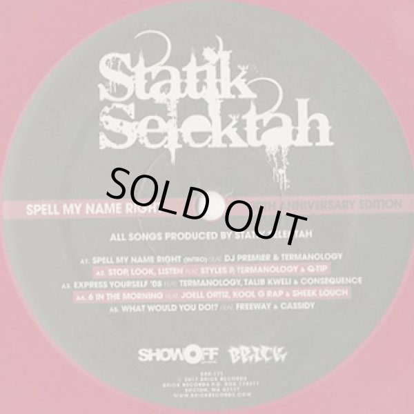 画像3: Statik Selektah / Spell My Name Right (2LP) (3)