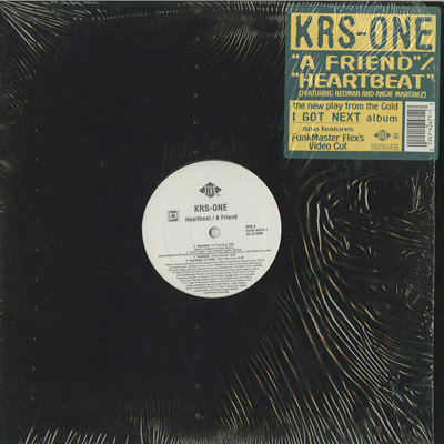 KRS-One ‎/ A Friend c/w Heartbeat